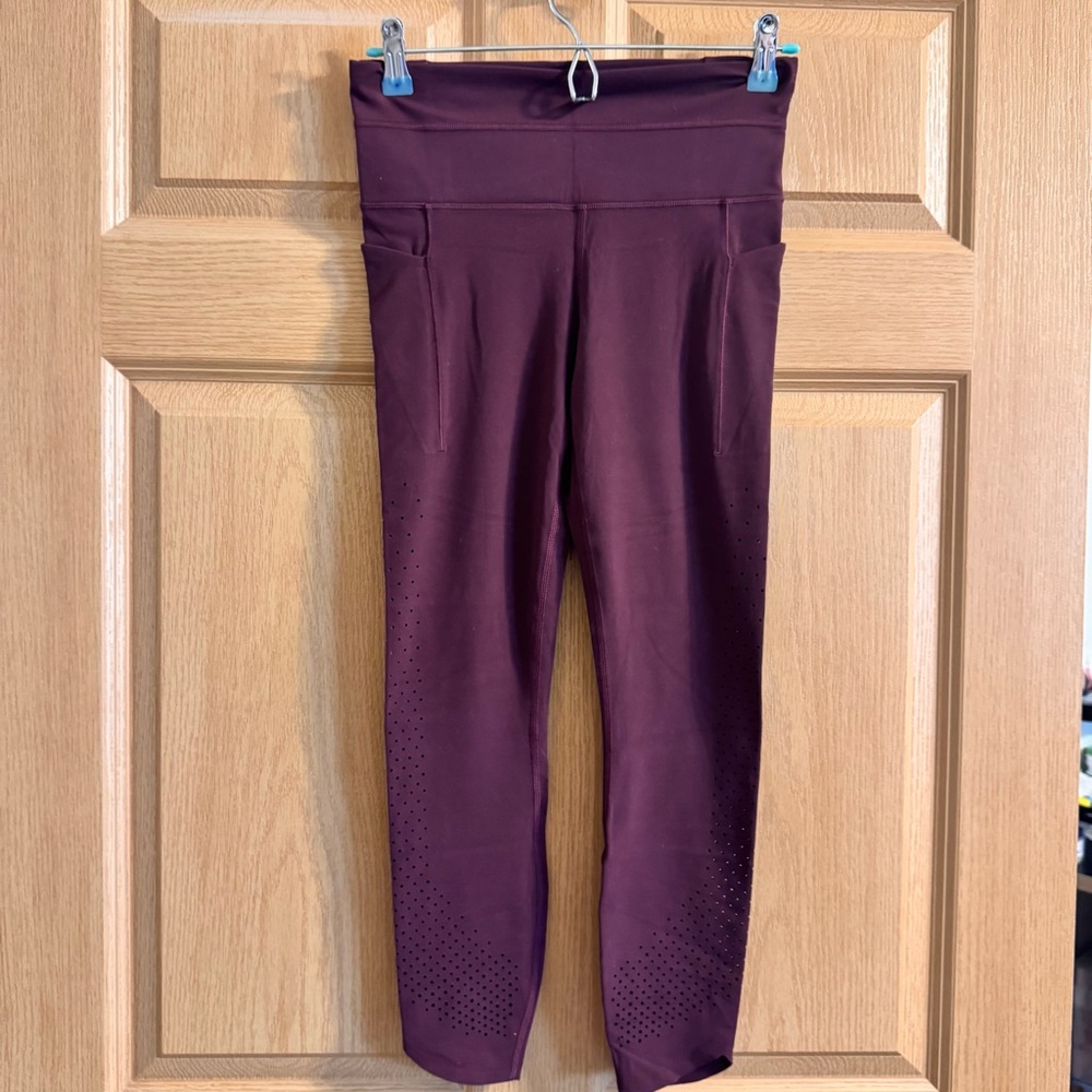 Athleta Burgundy Leggings